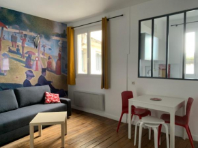 Studio perfect for 2 adults and 1 kid, and up to 2 kids - Jourdain 20e, 25mn to Louvre via line M11
